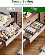 DIMJ Drawer Organizer Clothes Storage - 16 Pack Baby Dresser Organizer for Nursery, Foldable Drawer Dividers for Bedroom Clos
