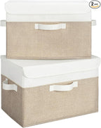 GRANNY SAYS Storage Bins with Lids, Decorative Storage Boxes, Clothes Stoarge Bins, Shelf Baskets, Closet Storage Bins for Cl