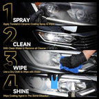 Car Headlight Restoration Kit, No Power Tools Required, Restoring to Like-New Condition, Covers 2-3 Vehicle Headlight Treatme
