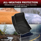 LASFIT Floor Mats & Cargo Liner with Backrest Mat for Chevrolet Chevy Equinox/GMC Terrain 2018-2024 (Not for Equinox EV 2024-2025), All Weather TPE Custom Fit Floor Mats Car Mats Full Set, Black