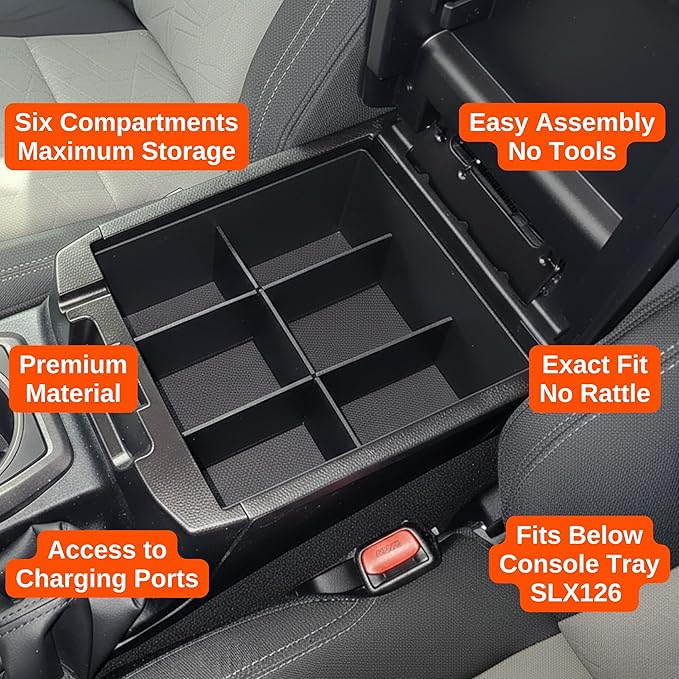 Vehicle OCD - Center Console Organizer for Toyota Tacoma (2016-2023) - Made in USA - SLX113