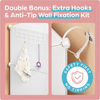 CUBEDIY Baby Closet Organizer for Nursery: Durable Baby Wardrobe for Closet - Customizable Baby Dresser Amoire Shelves - Wate