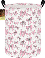 HUNRUNG Laundry Hamper,Large Canvas Fabric Lightweight Storage Basket Toy Organizer Dirty Clothes Collapsible Waterproof for 