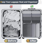 Veken 6/9/11 Set Compression Packing Cubes for Travel Essentials,Compressible Expandable Large Luggage Suitcase Organizer Bag
