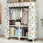Portable Wardrobe Closet For Hanging Clothes, Installation-free Wardrobe, One-piece Folding Design,closet Organizer System,wa