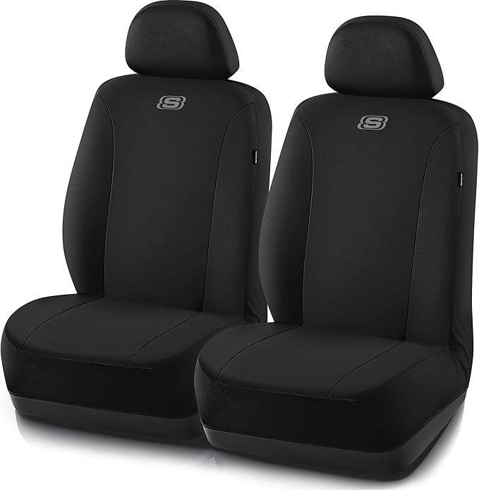 Skechers Seat Covers, Premium Breathable Polyester Seat Covers, Car Seat Covers Front Seats Airbag Compatible, Automotive Com