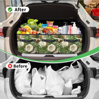 Reusable Grocery Bag, Foldable Large Shopping Tote Bag for Groceries Kitchen Picnic Car Trunk