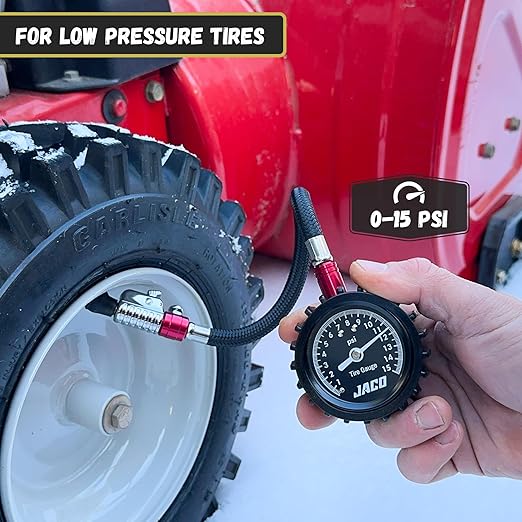 JACO ElitePro-X Low Pressure Tire Gauge with Lightning Chuck (0-15 PSI)