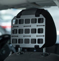 TACNEX Vehicle Rigid MOLLE Panel Car Seat Headrest Organizer EDC Pouch Tool Holster Bag Holder Auto Interior Accessories Tactical Gear Rack Truck Equipment Mount Plate Modular Storage Shelf