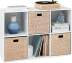 Best Choice Products 6-Cube Storage Organizer, 13.5in Shelf Opening, Bookcase, Display Shelf, Customizable w/ 3 Removable Bac
