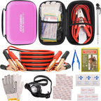 Car Roadside Emergency Kit with Battery Jumper Cables,Car Accessories for Men or Women,Automotive Safety Kit for Car,Vehicle,
