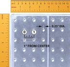 Azar Displays 900945-CLR The DIY Multi-purpose 70-piece Pegboard Wall Organizer Kit with Two Panels and Accessory Assortment,