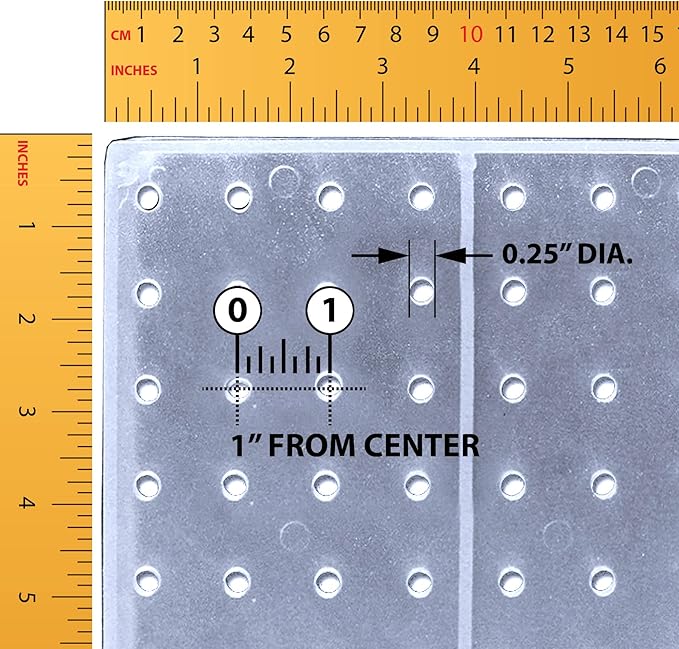 Azar Displays 900945-CLR The DIY Multi-purpose 70-piece Pegboard Wall Organizer Kit with Two Panels and Accessory Assortment,