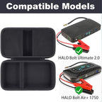 khanka Stroage Case for HALO Bolt Ultimate 2.0/HALO Bolt Air +1750 Portable Car Battery Jump Starter,Case Only (Black)