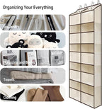 Giraffe Creation Over Door Hanging Organizer with 10 Large Capacity Pockets, Ideal Storage for Closet, Bathroom, Nursery, Bed