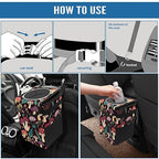 Car Trash Can – Multi-Purpose, Lightweight and Portable with Durable Water-Resistant Coating, No Installation Required, Practical and Ample Capacity, Variety of Colors.Mushroom