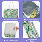 7 Pcs Compression Packing Cubes for Travel, Waterproof Suitcase Luggage Backpack Organizer with Toiletry Bag Travel Essential