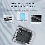 BIBIBO for 2025 2026 Subaru Forester Console Organizer 2025 2026 Subaru Forester Console Armrest Tray+Cup Holder +Wireless Charging Mat +Hidden Storage Box 2025 Forester Accessories