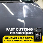 Meguiar's M11032 Mirror Glaze Ultra Pro Speed Compound, Rubbing Compound for Cars Removes Up to 1,200 Grit Sanding Marks and Leaves a Swirl-Free, High-Gloss Finish, 1 Gallon