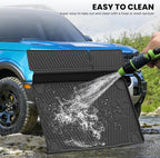 LASFIT Cargo Mat+Rear Back Seat Protector+Underfloor Storage Mat for Ford Bronco 4-Door 2021-2026 TPE All Weather Protection Liners Waterproof Backrest Mat Custom Fit Non-Slip Easy Clean