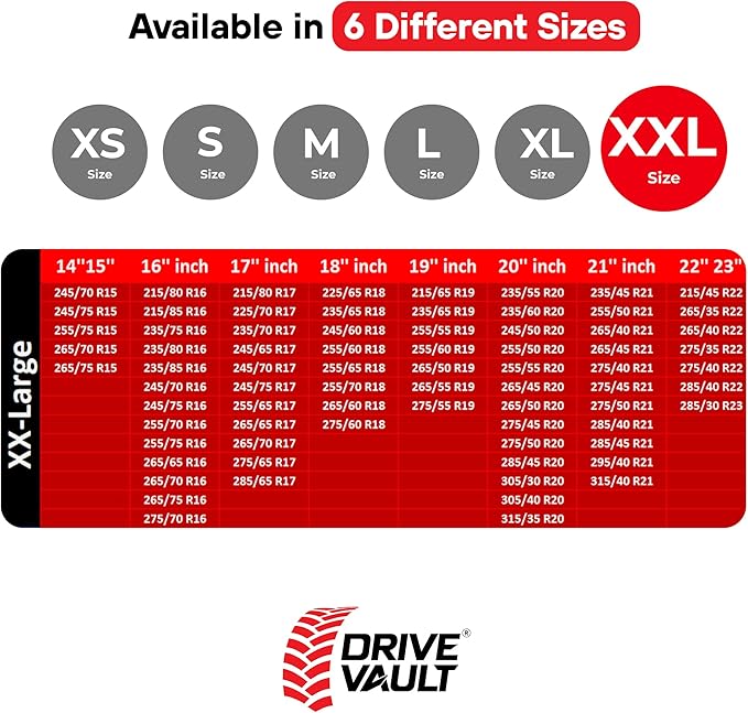 Snow Socks for Tires | Alternative for Tire Snow Chains | Ultra Grip Series | Reusable Snow Traction Device for Passenger Car