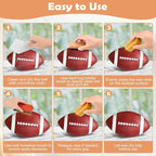 Luxiv 6Pcs Football Prep Kit, 6 in 1 Football Wax for Improved Tack Leather Football Conditioning Set for Enhanced Grip with 