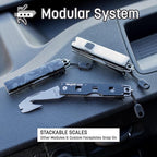 Compact Vehicle Emergency Multi-Tool - Rescue-Grade Tungsten-Carbide Glass Breaker & Seatbelt Cutter for Car Rescue and Roads