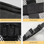 Car Roof Storage Net, Double Layer Mesh Polyester Auto Ceiling Cargo Net, 31.5" x 21.6" Camping Overhead Storage Organizer, Universal for Sedans Jeeps SUVs (Black)