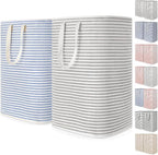 Lifewit 2 Pack Laundry Basket 80L Each, Collapsible Clothes Hamper with Reinforced Handles, Freestanding Waterproof Design fo