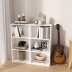 Wooden 3 Cube Storage Organizer, 3 Tier Low Bookcase Freestanding Storage Display Organizer,Versatile Cubes Shelf and Cubby U