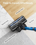 Cordless Vacuum Cleaner, 8-in-1 Cordless Stick Vacuum Cleaner with 3 Suction Modes, Up to 45mins Runtime, Rechargeable, Self-