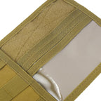 X AUTOHAUX Khaki Universal Car Sun Visor Organizer Storage Pocket Hook and Loop Tape Nylon for SUV RV Truck