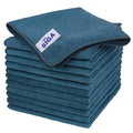 MR.SIGA Microfiber Cleaning Cloth, All-Purpose Microfiber Towels, Streak Free Cleaning Rags, Pack of 12, Light Teal, Size 32 