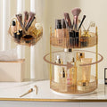 shuang qing Rotating Makeup Organizer for Vanity, High-Capacity Skincare Clear Make Up Storage Perfume Organizers Cosmetic Dr