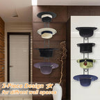 4 Pieces Cowboy Hat Organizer Hangers for Wall, Western Hat Rack Wall Mounted with Decorative Star, Metal Cowboy Hat Holder f