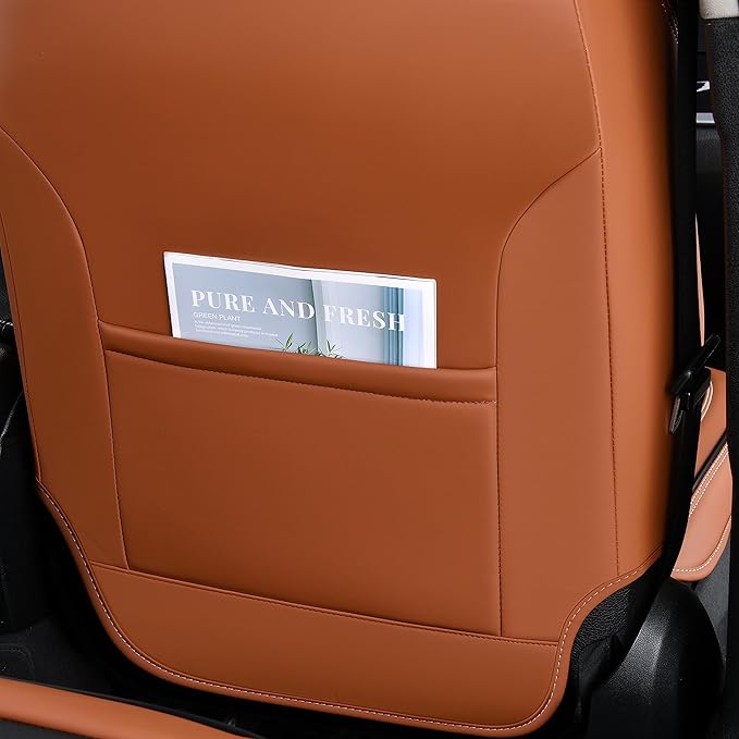 FLORICH Seat Covers for Cars, Waterproof Seat Covers, Leather Car Seat Covers 2 Pack, Universal Seat Cushion Protector for Mo