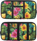 Tropical Plants Car Sun Visor Organizer with Multi-Pocket Car Visor Organizer with Card Holder Easy Installation Universal Fit for Most Cars SUV