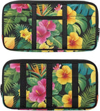 Tropical Plants Car Sun Visor Organizer with Multi-Pocket Car Visor Organizer with Card Holder Easy Installation Universal Fit for Most Cars SUV