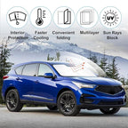 Front Windshield Sun Shade Foldable Car Front Window Sun Shade Windshield Shade Custom Fit for 2019-2025 2026 Acura RDX Block UV Rays Car Accessories Heat Keep Cooler