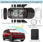 Windshield Sun Shade Car Windshield Foldable Full Windows Coverage Custom Fit for 2024-2026 Hymdai Santa Fe Accessories Car Window Shades Block Sun UV Rays 10PCS