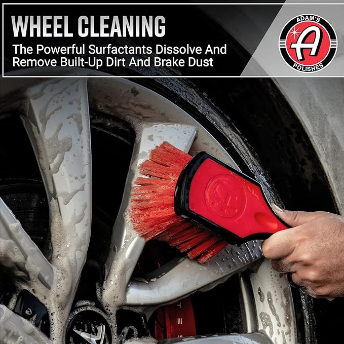 Adam's Polishes Wheel & Tire Cleaner 16oz - Professional All in One Car Wash Wheel Well Cleaning Spray for Car Detailing | Sa