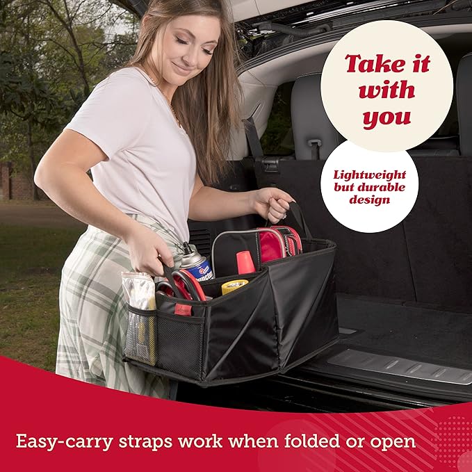 Lusso Gear Car Seat Organizer for Front or Backseat - Great for Adults & Kids, Features 9 Storage Compartments for Toys, Map