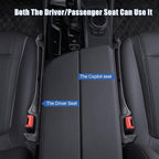 Car Seat Gap Filler Multifunctional Seat Side Gap Filler with Organizer and Hook Function, Universal SUV Truck Fill the Gap between Seat and Console to Prevent Items from Falling Set of 2 (Black)