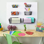 Pegboard Baskets Wall Mount Wire Peg Board Baskets 3 Sizes Pegboard Accessories Slatwall Bins Basket Home Garage Pegboard Han