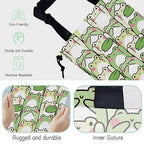 Cute Frog Car Garbage Bag,Waterproof Small Car Trash Bag Hanging Back of Seat,Drawstring Hanging Car Trash Bag with Adjustable Buckle for Car Accessories