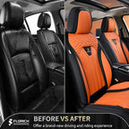 FLORICH Seat Covers for Cars, Waterproof Automotive Seat Covers, Leather Car Seat Covers 2 Pack, Universal Front Seat Cushion