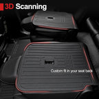 Second Row Backrest Mat for 2026 Hyundai Palisade 7 Seat (Gas/Hybrid), All Weather TPE Seat Back Cover Protection Durable Kick Mats for 2026 Hyundai Palisade Accessories