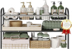 NETEL Under Sink Organizers and Storage, 2 Tier Expandable Under Cabinet Organizer Shelf with 4 Baskets and 4 Panels, Expanda