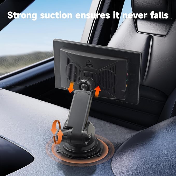 Dashboard Suction Cup Mount for Carplay Screen for car, Compatible with Some GPS mounts, Compatible with Most 7-inch, 9-inch, 10.26-inch Portable car Stereo