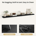 Fun Memories Floating Shelves for Wall, Rustic Wood Wall Mounted Shelves for Bathroom, Bedroom, Living Room & Kitchen, Storag
